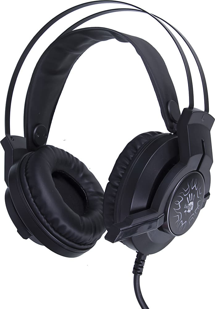 Наушники с микрофоном A4Tech Bloody J437 черный 1.8м мониторные USB оголовье (J437)