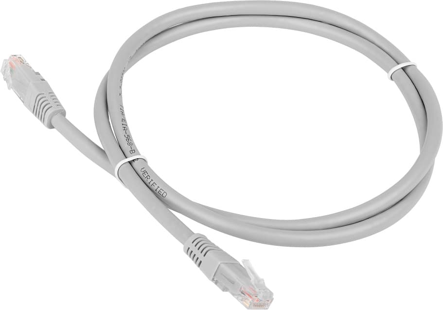 Патч-корд Lanmaster TWT-45-45-10/6-GY UTP RJ-45 вил.-вилка RJ-45 кат.6 10м серый ПВХ - фото 1
