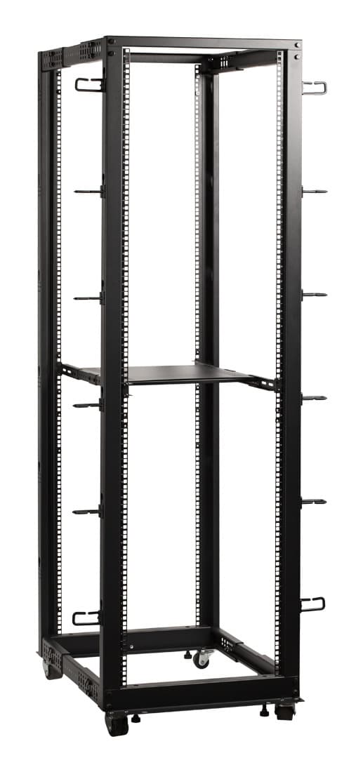 Стойка двухрамная Lanmaster TWT-RACK2-42U-ADJ 42U 480ммX560мм 1000кг черный - фото 2