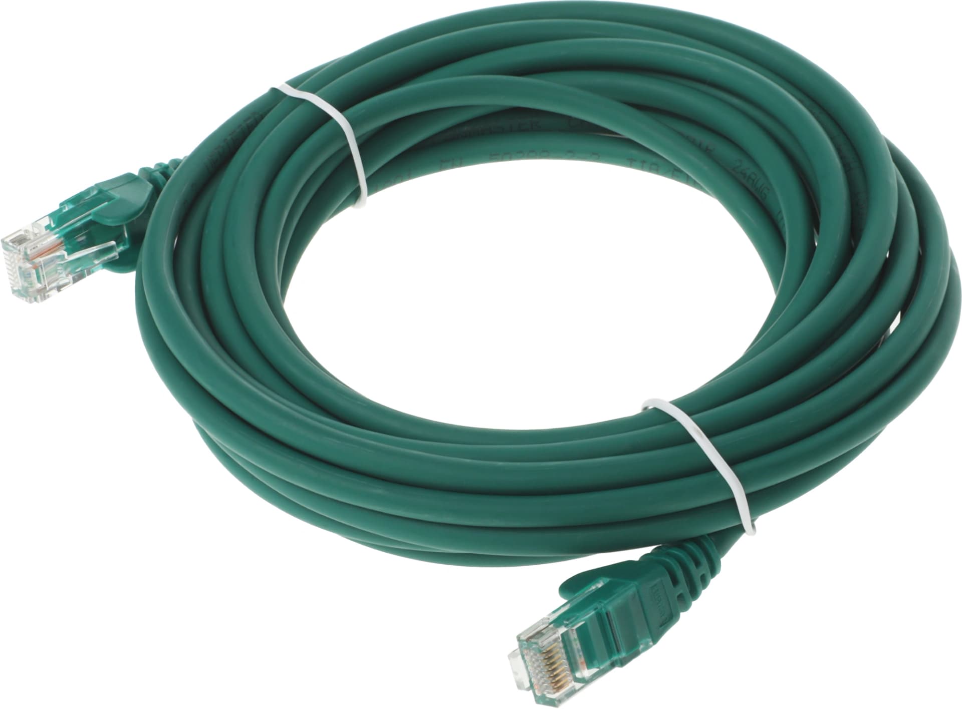 Патч-корд Lanmaster LAN-PC45/U5E-5.0-GN UTP RJ-45 вил.-вилка RJ-45 кат.5E 5м зеленый LSZH (уп.:1шт) - фото 4