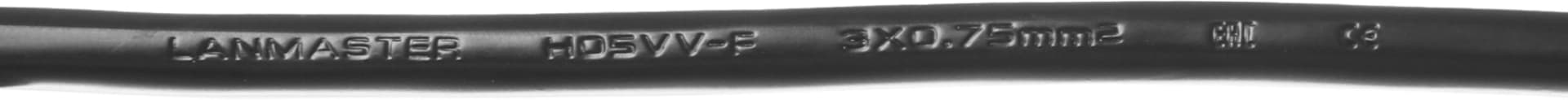 Шнур питания Lanmaster LAN-PP13L/14-0.5-BK C13-С14 проводник.:3x0.75мм2 0.5м 220В черный - фото 4