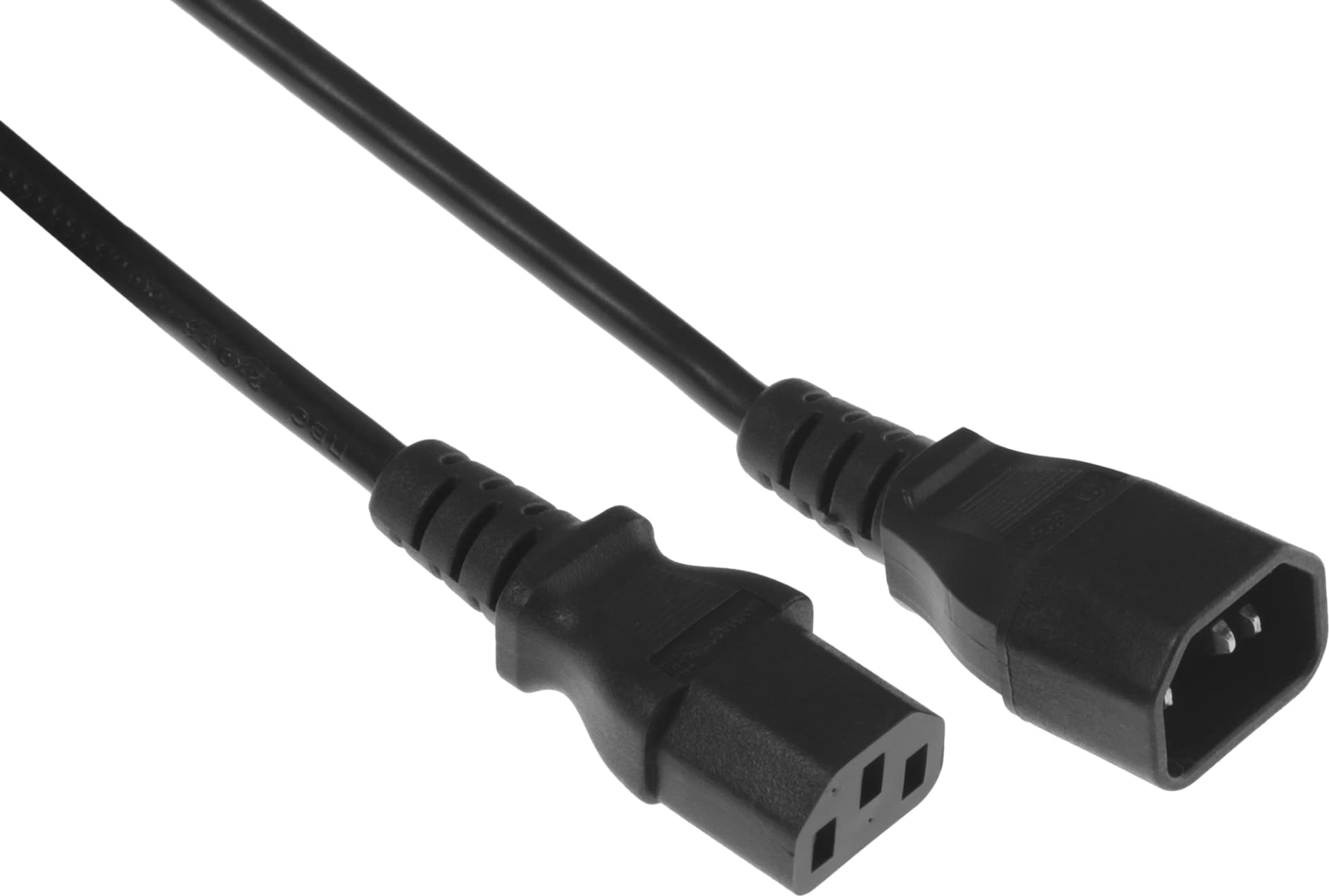 Шнур питания Lanmaster LAN-PP13/14-1.5-BK C13-С14 проводник.:3x0.75мм2 1.5м 250В 10А (упак.:1шт) черный - фото 3