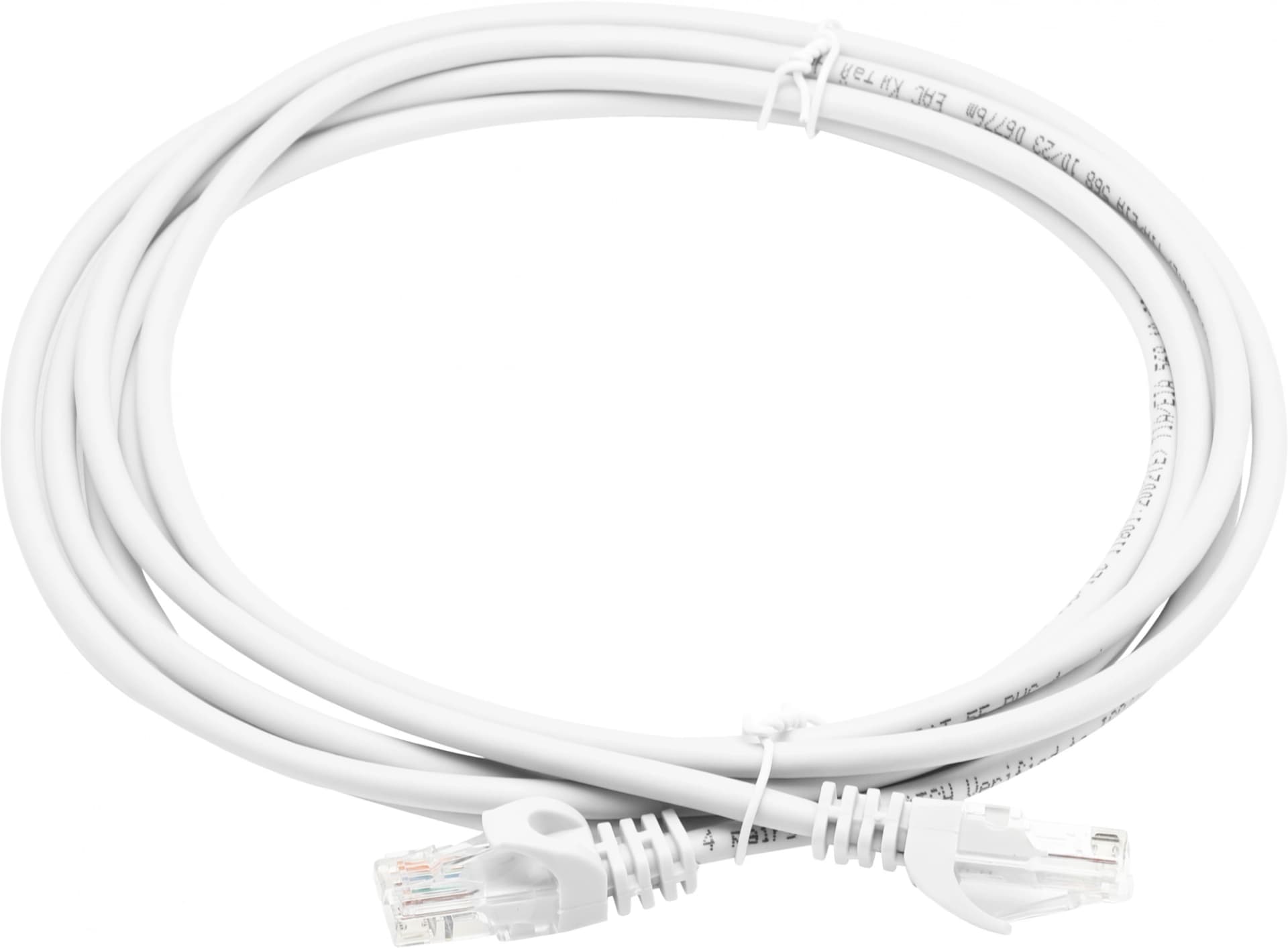 Патч-корд ITK PC01-C5EU-3M-G UTP RJ-45 вил.-вилка RJ-45 кат.5E 3м серый ПВХ (уп.:1шт) - фото 1