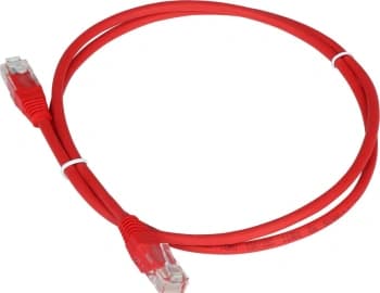 Патч-корд Lanmaster TWT-45-45-0.15-RD RJ-45 вил.-вилка RJ-45 кат.5E 0.15м красный ПВХ (уп.:1шт) - фото 2