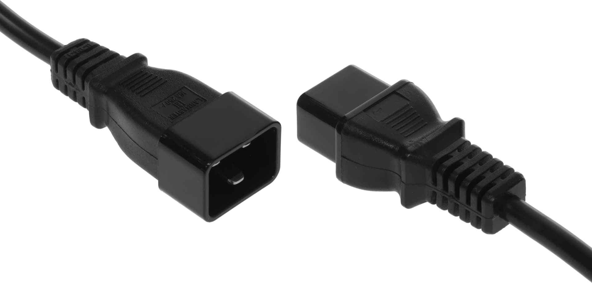 Шнур питания Lanmaster LAN-PP19/20-2.0-BK C19-C20 проводник.:3x1.5мм2 2м 220В 16А черный - фото 3