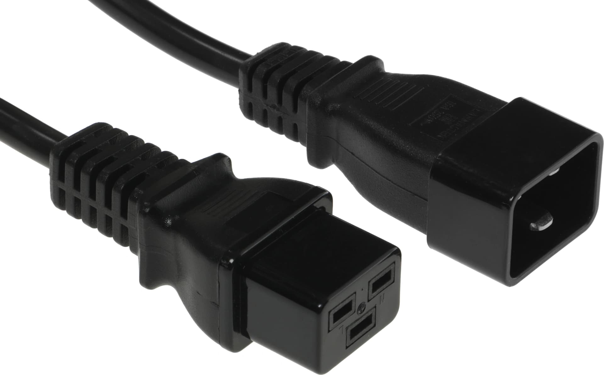 Шнур питания Lanmaster LAN-PP19/20-2.0-BK C19-C20 проводник.:3x1.5мм2 2м 220В 16А черный - фото 4