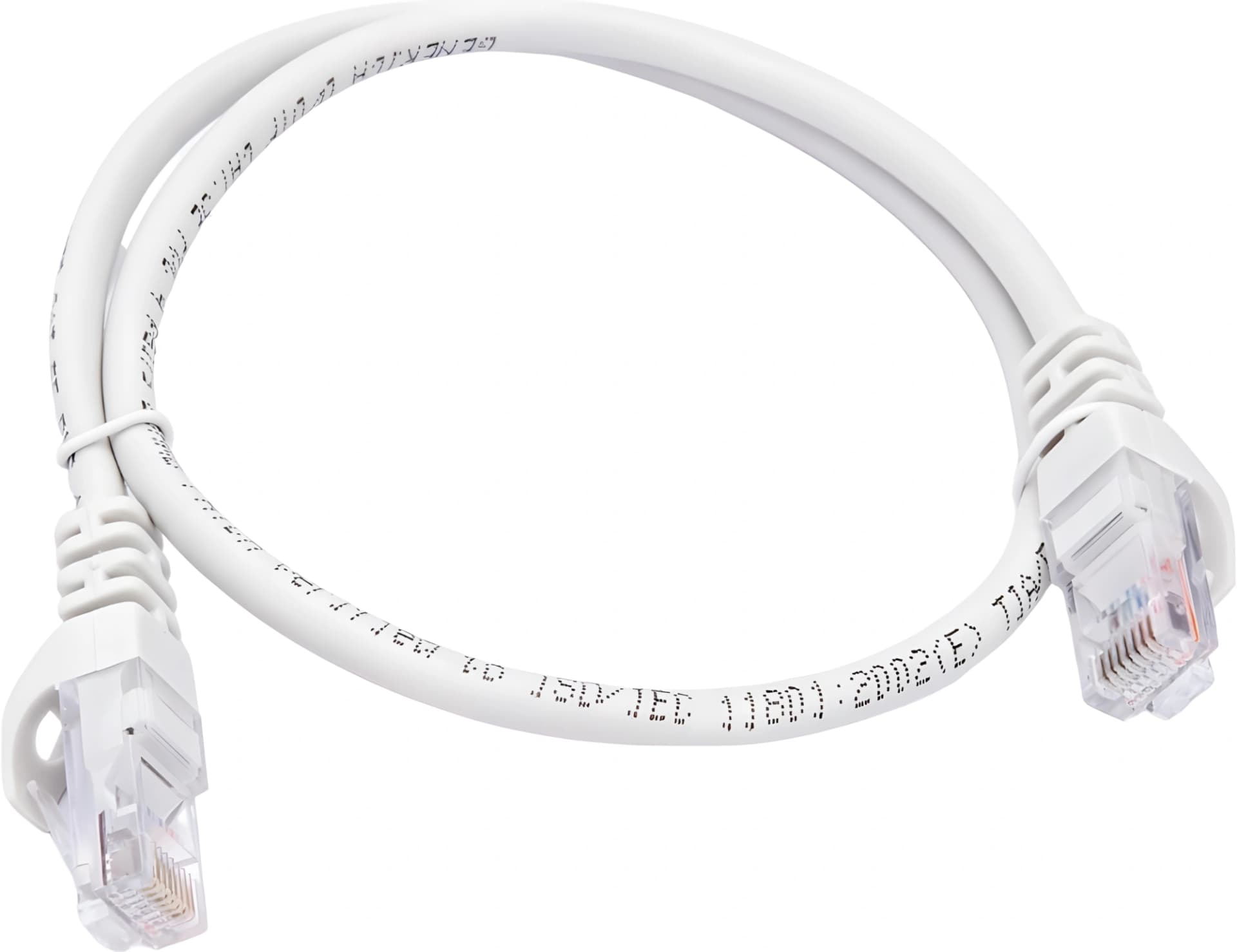 Патч-корд ITK PC01-C5EU-05M UTP RJ-45 вил.-вилка RJ-45 кат.5E 0.5м серый ПВХ - фото 3