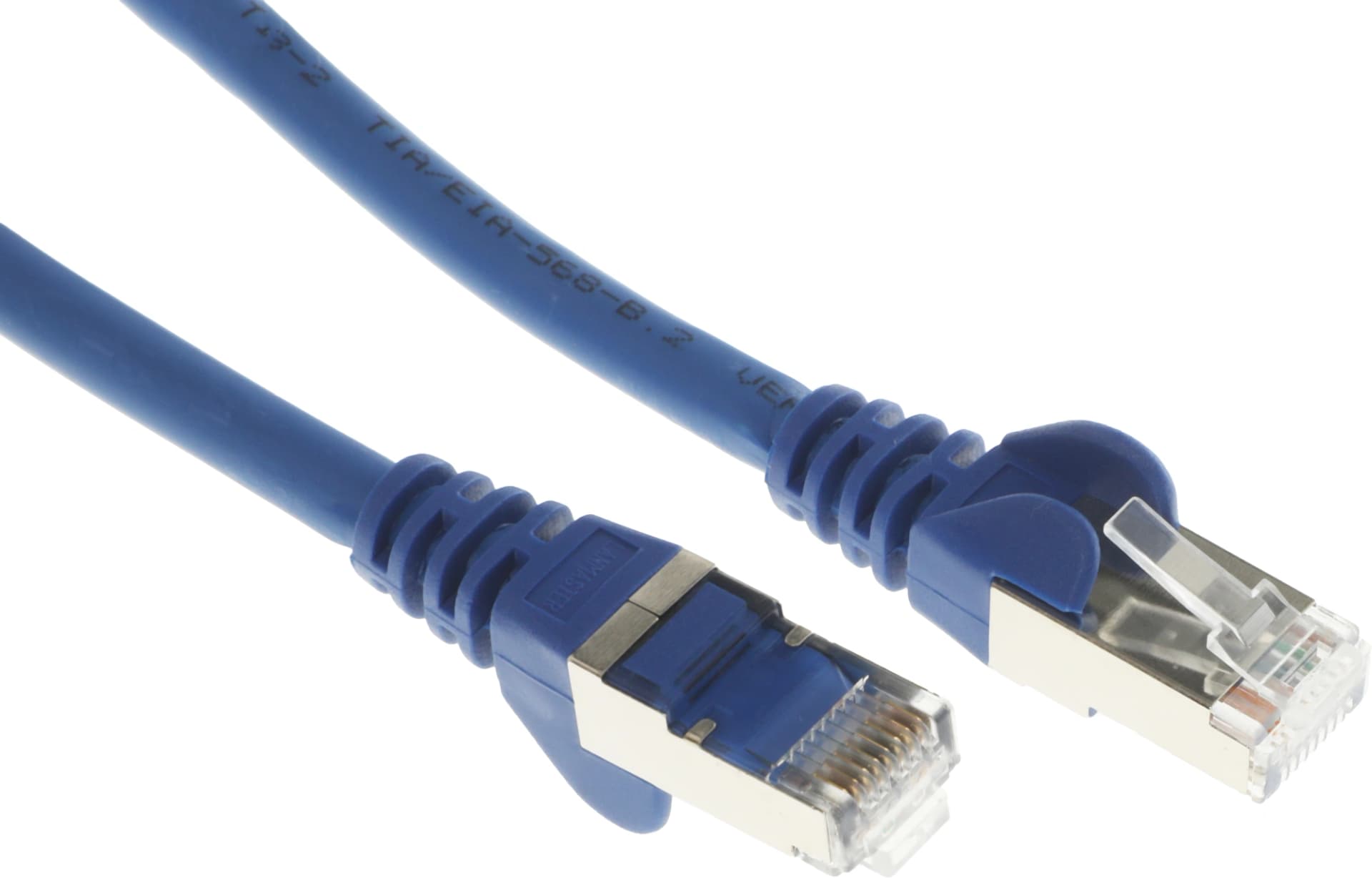 Патч-корд Lanmaster LAN-PC45/S6-0.5-BL FTP RJ-45 вил.-вилка RJ-45 кат.6 0.5м синий LSZH (уп.:1шт) - фото 3
