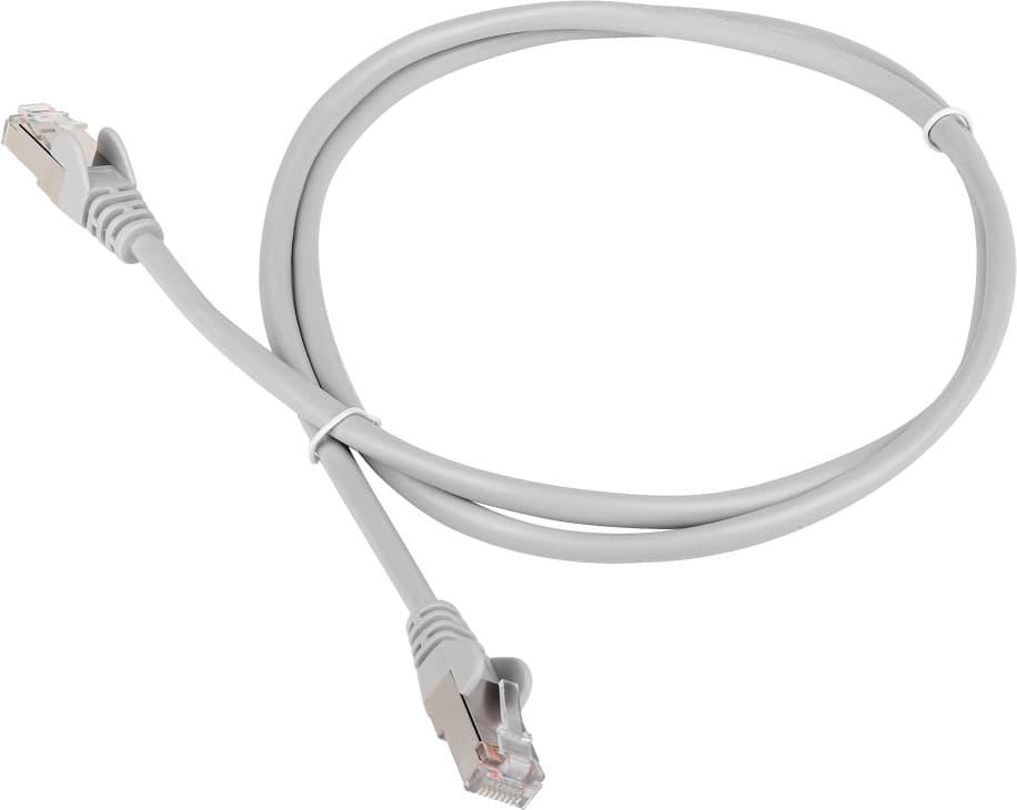 Патч-корд Lanmaster LAN-PC45/S6-0.5-GY FTP RJ-45 вил.-вилка RJ-45 кат.6 0.5м серый LSZH (уп.:1шт) - фото 1