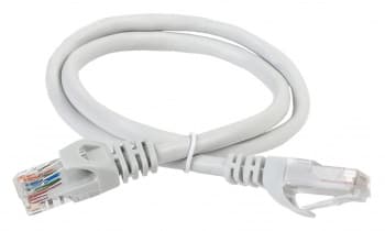 Патч-корд ITK PC01-C5EU-2M UTP RJ-45 вил.-вилка RJ-45 кат.5E 2м серый ПВХ (уп.:1шт) - фото 2