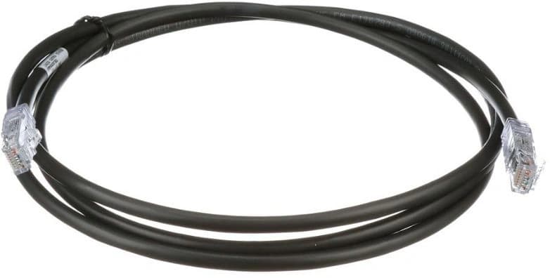 Патч-корд Panduit UTP6AX3MBL UTP RJ-45 вил.-вилка RJ-45 кат.6A 3м черный ПВХ - фото 1