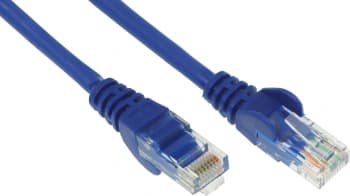 Патч-корд Lanmaster LAN-PC45/U5E-10-BL UTP RJ-45 вил.-вилка RJ-45 кат.5E 10м синий LSZH (уп.:1шт) - фото 2