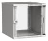 Шкаф коммутационный ITK Linea WE (LWE3-09U64-GF) настенный 9U 600x450мм пер.дв.стекл направл.под закл.гайки 50кг серый 400мм 200град. 450мм IP20 сталь - фото 3