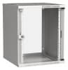 Шкаф коммутационный ITK Linea WE (LWE3-15U66-GF) настенный 15U 600x600мм пер.дв.стекл направл.под закл.гайки 50кг серый 550мм 22.3кг 200град. 715мм IP20 IK08 сталь - фото 3