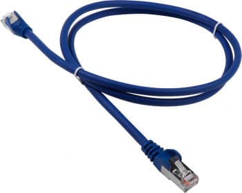 Патч-корд Lanmaster LAN-PC45/S5E-15-BL FTP RJ-45 вил.-вилка RJ-45 кат.5E 15м синий LSZH (уп.:1шт) - фото 2