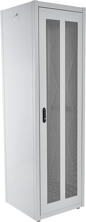 Шкаф коммутационный ЦМО (ШТК-Э-42.8.8-44АА) напольный 42U 800x800мм пер.дв.перфор. задн.дв.перфор. 2 бок.пан. направл.под закл.гайки 710кг серый 715мм 105кг 180град. 1987мм IP20 сталь - фото 1