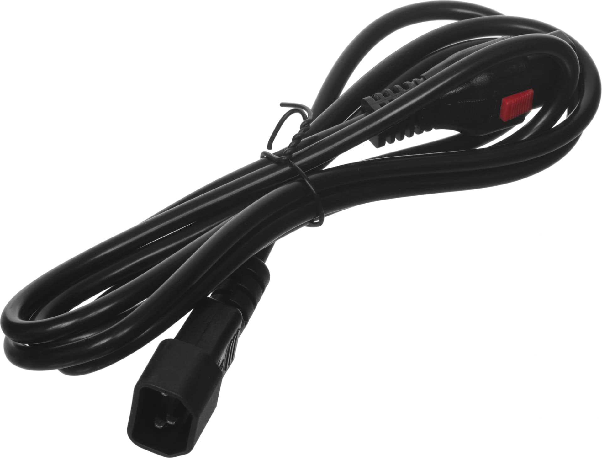 Шнур питания Lanmaster LAN-PP13L/14-2.0-BK C13-С14 проводник.:3x0.75мм2 2м 220В 10А черный - фото 4