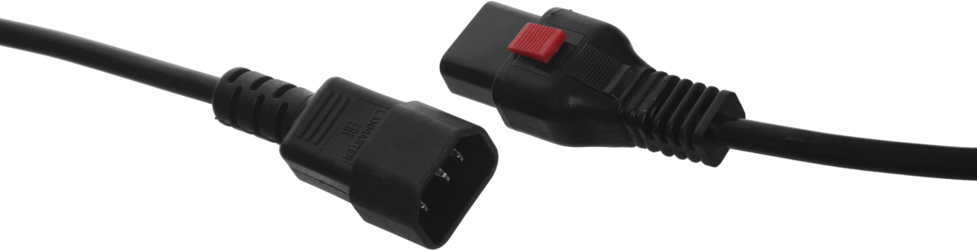 Шнур питания Lanmaster LAN-PP13L/14-2.0-BK C13-С14 проводник.:3x0.75мм2 2м 220В 10А черный - фото 4