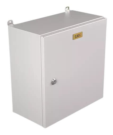 Шкаф электротехнический Elbox EMW-600.600.300-1-IP66 потол.пан. пан.основ. монтаж.пан. одноствор. настенный 600мм 300мм 285мм IP66 IK10 несъемн.бок.пан. 100кг серый сталь уличный всепогодный антиванадальный - фото 4