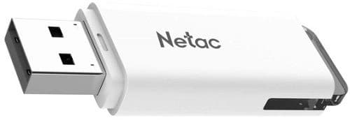 Флеш Диск Netac 128Gb U185 NT03U185N-128G-20WH USB2.0 белый - фото 2