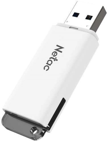 Флеш Диск Netac 128Gb U185 NT03U185N-128G-20WH USB2.0 белый - фото 4