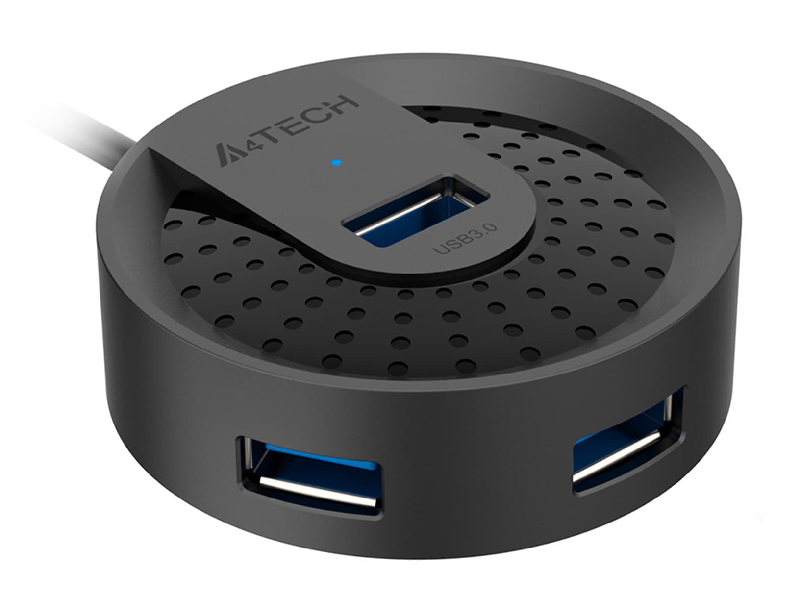 Разветвитель USB 3.0 A4Tech HUB-30C 4порт. черный - фото 4