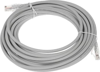 Патч-корд WRline WR-PC-RJ45-UTP-5E-10-GY UTP RJ-45 вил.-вилка RJ-45 кат.5E 10м серый LSZH (уп.:1шт) - фото 2