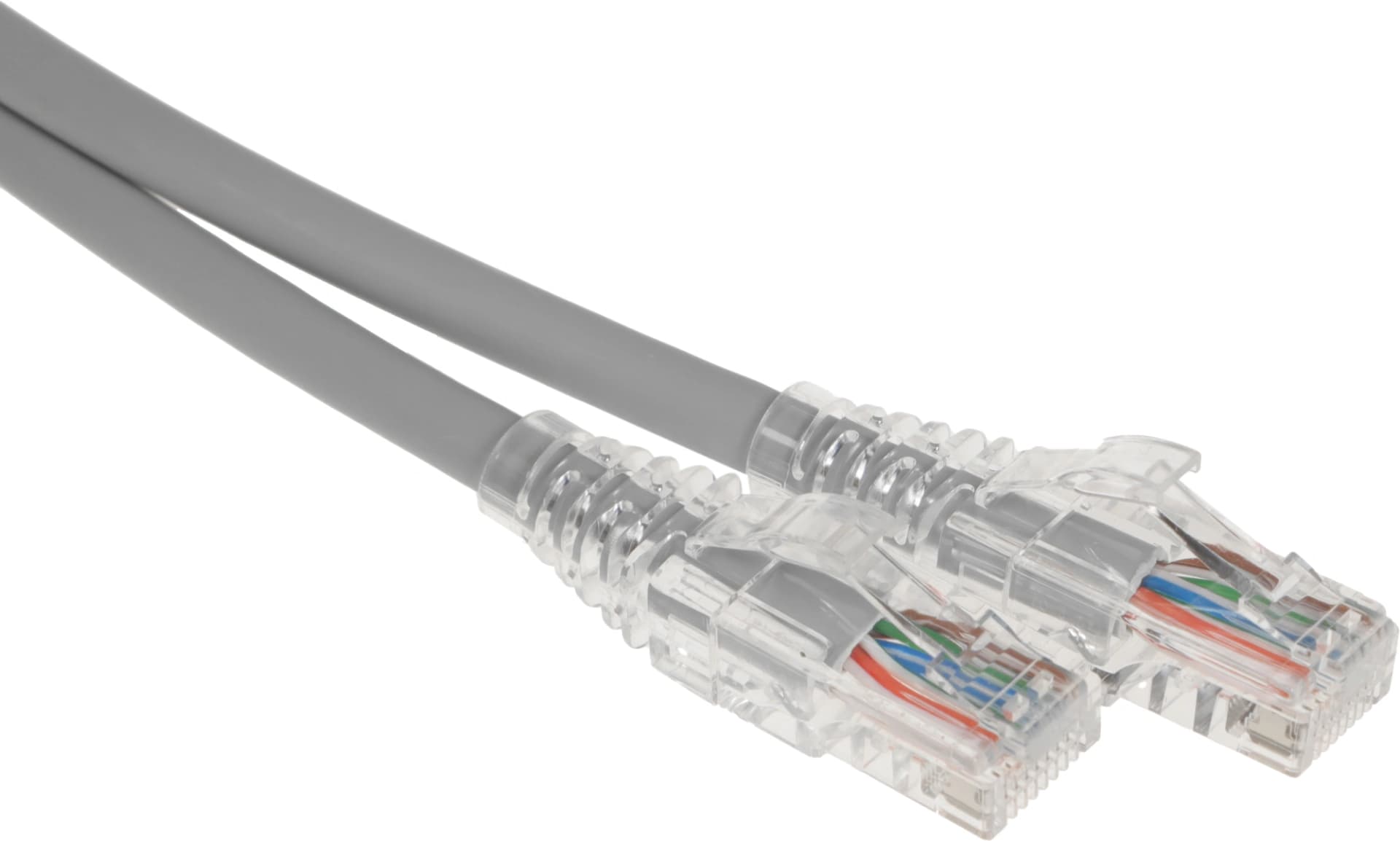 Патч-корд WRline WR-PC-RJ45-UTP-5E-10-GY UTP RJ-45 вил.-вилка RJ-45 кат.5E 10м серый LSZH (уп.:1шт) - фото 4