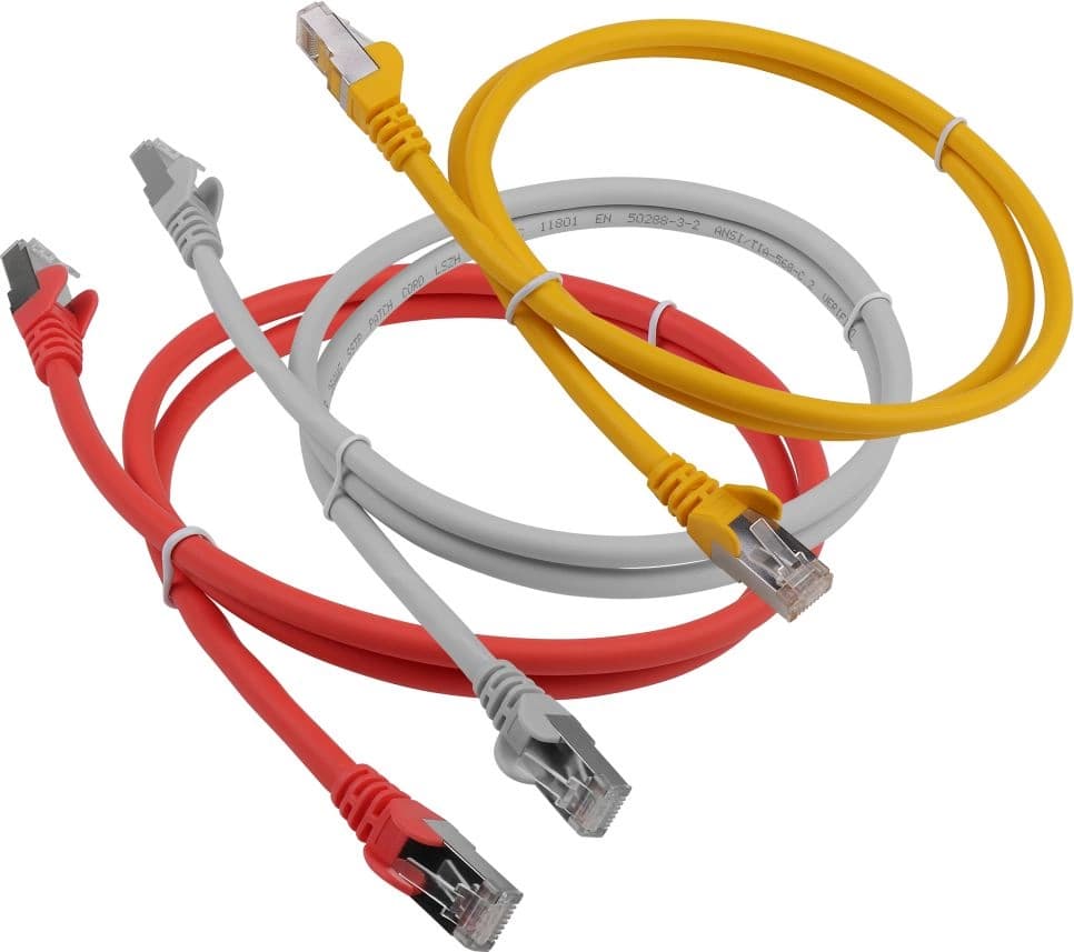Патч-корд Lanmaster LAN-PC45/S6A-5.0-OR FTP RJ-45 вил.-вилка RJ-45 кат.6A 5м оранжевый LSZH - фото 1