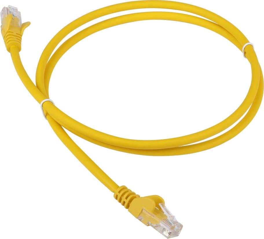 Патч-корд Lanmaster LAN-PC45/U6-1.5-YL UTP RJ-45 вил.-вилка RJ-45 кат.6 1.5м желтый LSZH - фото 1