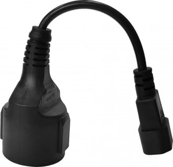 Шнур питания Lanmaster LAN-PPS/14-0.2-BK Schuko-С14 проводник.:3x0.75мм2 0.2м 220В 10А (упак.:1шт) черный - фото 5