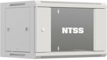 Шкаф коммутационный NTSS Премиум (NTSS-W18U6045GS-2) настенный 18U 600x450мм пер.дв.стекл 60кг серый 350мм 30.5кг 220град. 900мм IP20 сталь - фото 5