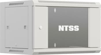 Шкаф коммутационный NTSS Премиум (NTSS-W6U6060GS-2) настенный 6U 600x600мм пер.дв.стекл 60кг серый 500мм 19.5кг 220град. 370мм IP20 сталь - фото 5