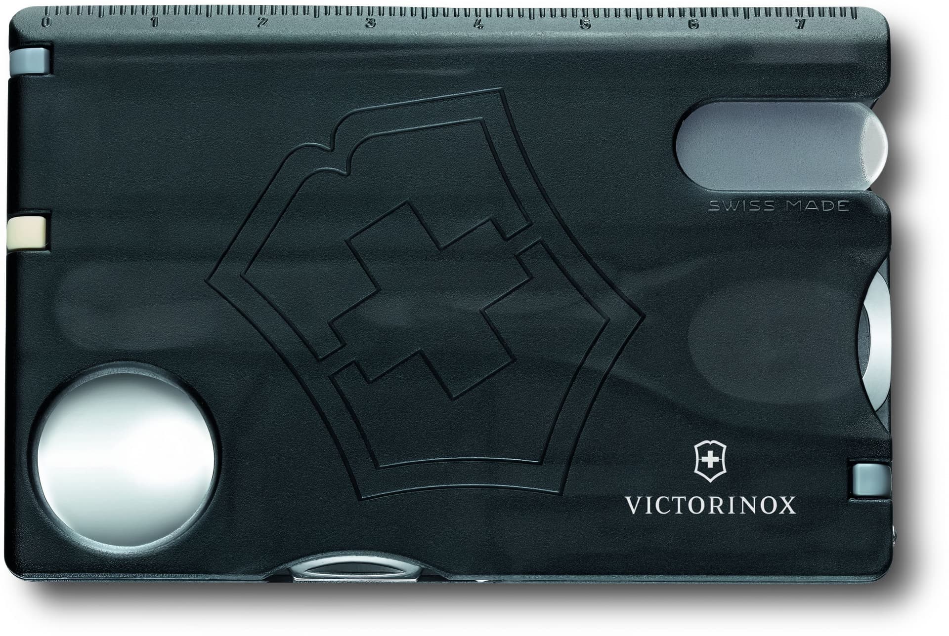 Швейцарская карта Victorinox Swiss Card Nailcare (0.7240.T3) черный полупрозрачный коробка подарочная