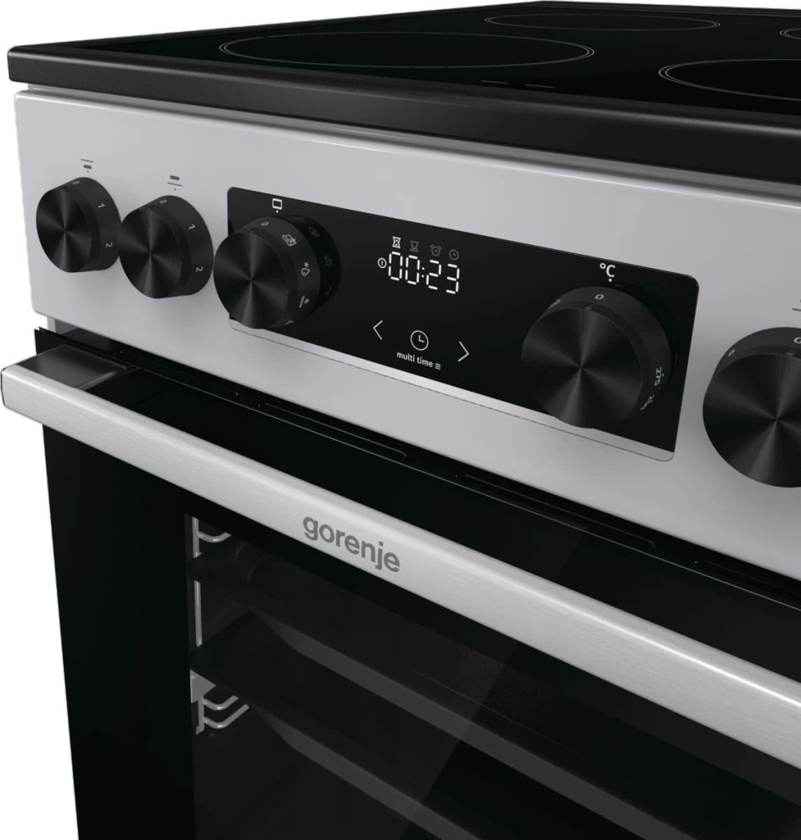 Плита Электрическая Gorenje GEC5C41SG серый стеклокерамика (без крышки) - фото 3