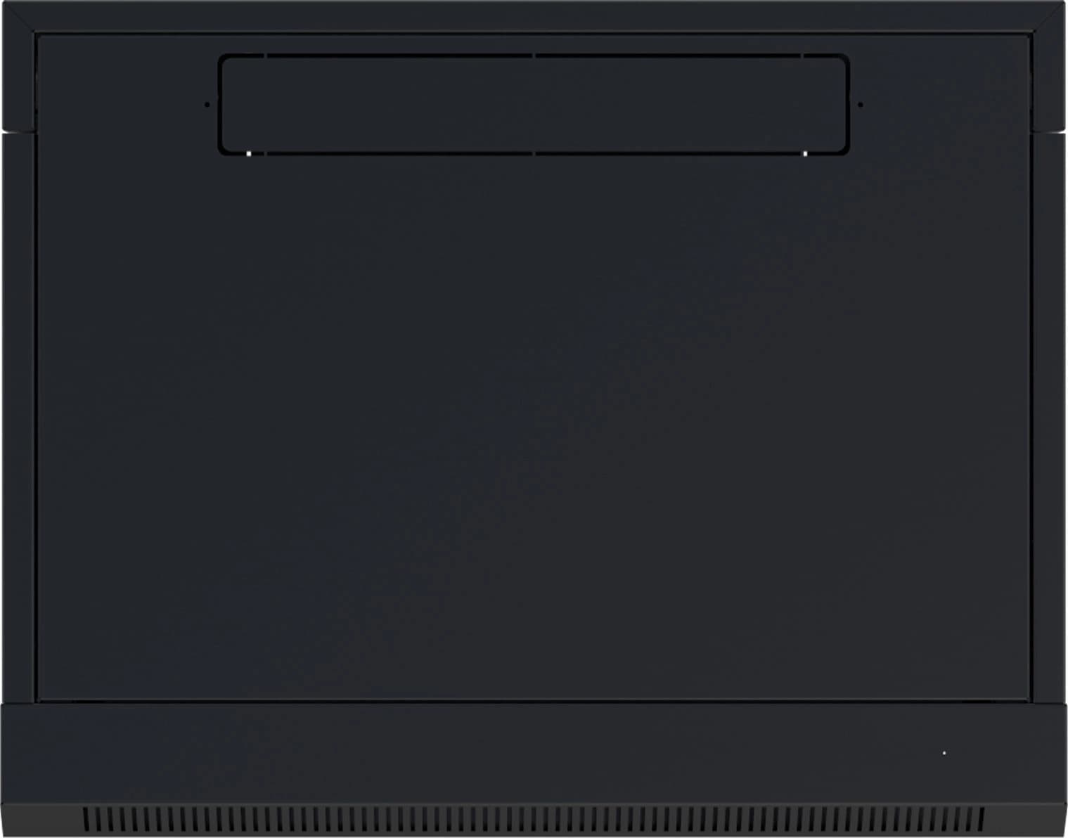 Шкаф коммутационный NTSS NTSS-W12U6045GS (NTSS-W12U6045GS-BL) настенный 12U 570x450мм пер.дв.стекл 60кг черный 350мм 22.2кг 220град. 635мм IP20 сталь - фото 4