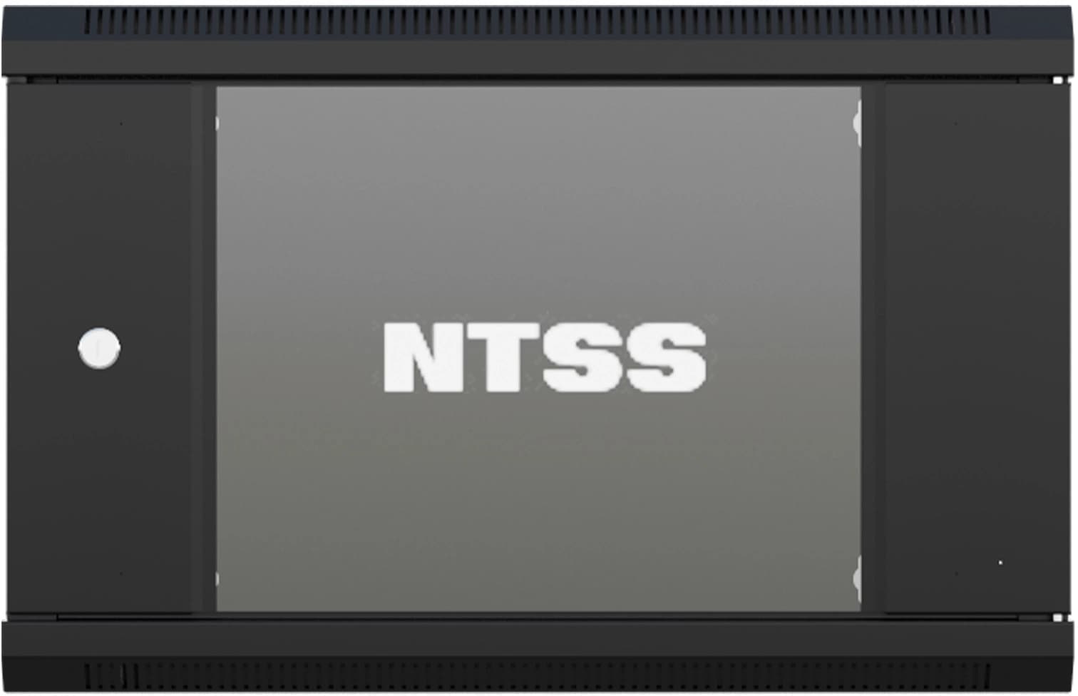 Шкаф коммутационный NTSS (NTSS-W6U6060GS-BL) настенный 6U 570x600мм пер.дв.стекл 60кг черный 500мм 18.8кг 220град. 370мм IP20 сталь - фото 4