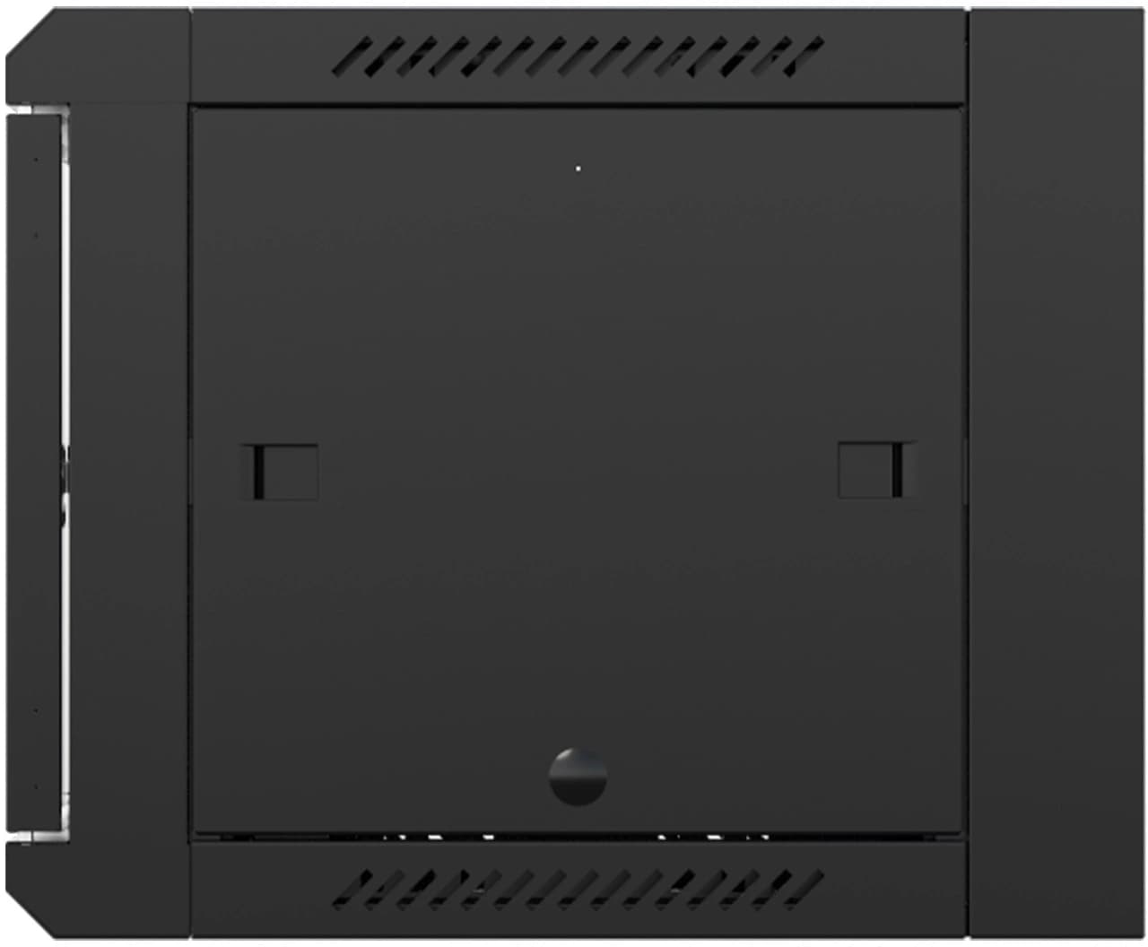 Шкаф коммутационный NTSS (NTSS-W6U6060GS-BL) настенный 6U 570x600мм пер.дв.стекл 60кг черный 500мм 18.8кг 220град. 370мм IP20 сталь - фото 4