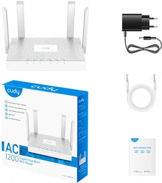 Роутер беспроводной Cudy WR1300E AC1200 10/100/1000 белый - фото 2