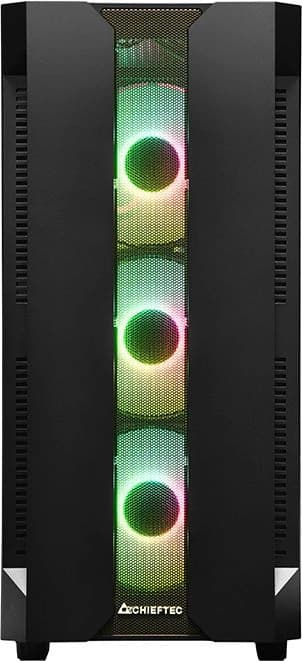 Корпус Chieftec Hunter черный без БП ATX 4x120mm 4x140mm 2xUSB3.1 audio bott PSU - фото 4