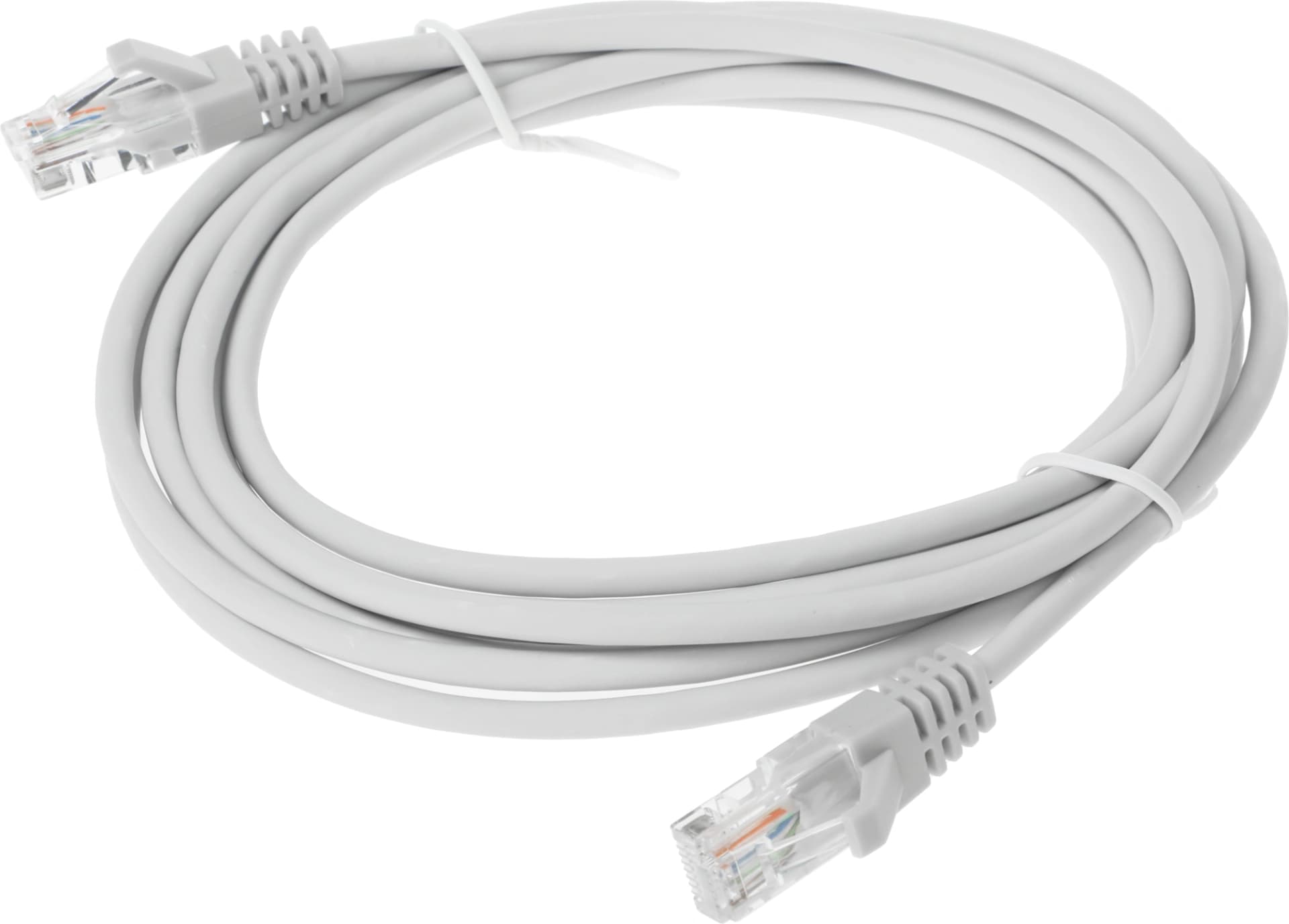 Патч-корд Suprlan 10-0144 UTP RJ-45 вил.-вилка RJ-45 кат.5E 3м серый LSZH 26AWG - фото 4