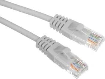 Патч-корд Suprlan 10-0142 UTP RJ-45 вил.-вилка RJ-45 кат.5E 1м серый LSZH 26AWG - фото 2