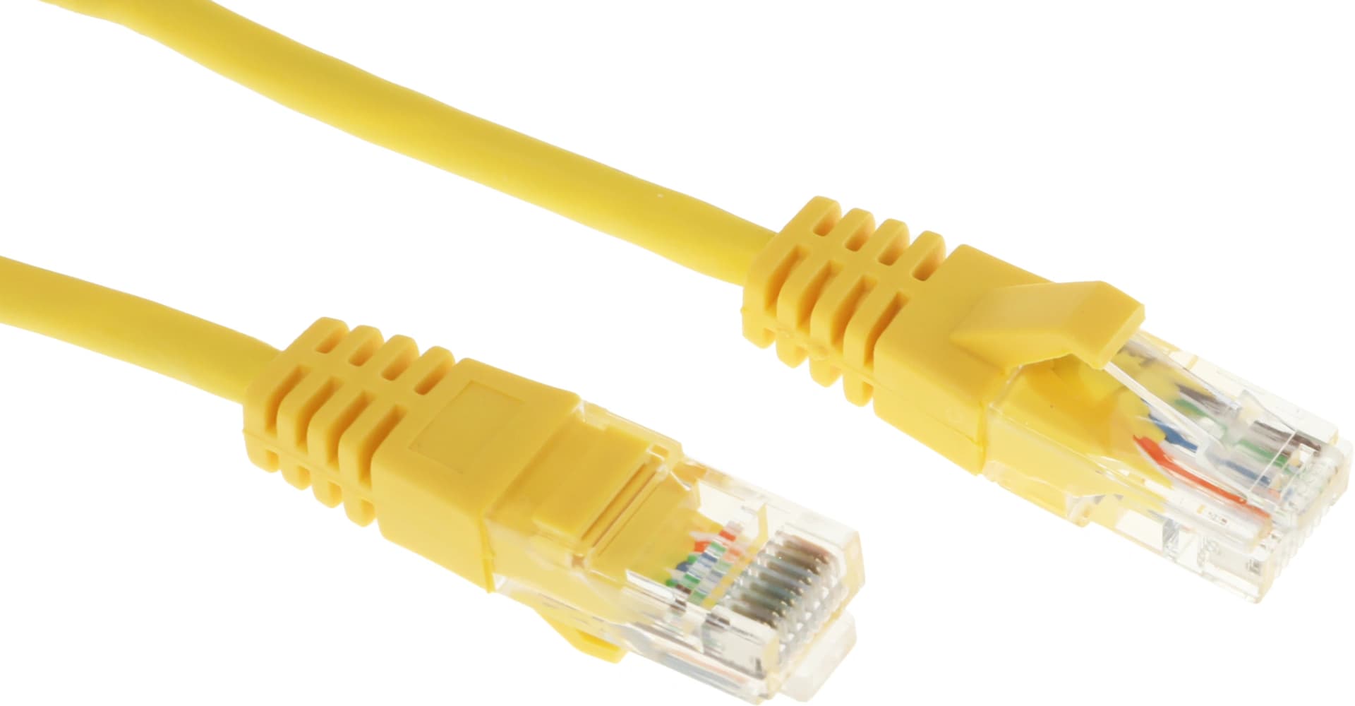 Патч-корд Suprlan 10-0161 UTP RJ-45 вил.-вилка RJ-45 кат.5E 0.5м желтый LSZH 26AWG - фото 5