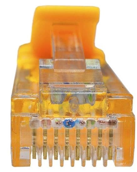 Патч-корд Suprlan 10-0163 UTP RJ-45 вил.-вилка RJ-45 кат.5E 2м желтый LSZH 26AWG - фото 4