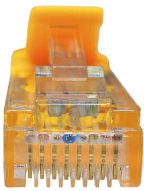 Патч-корд Suprlan 10-0164 UTP RJ-45 вил.-вилка RJ-45 кат.5E 3м желтый LSZH 26AWG - фото 5