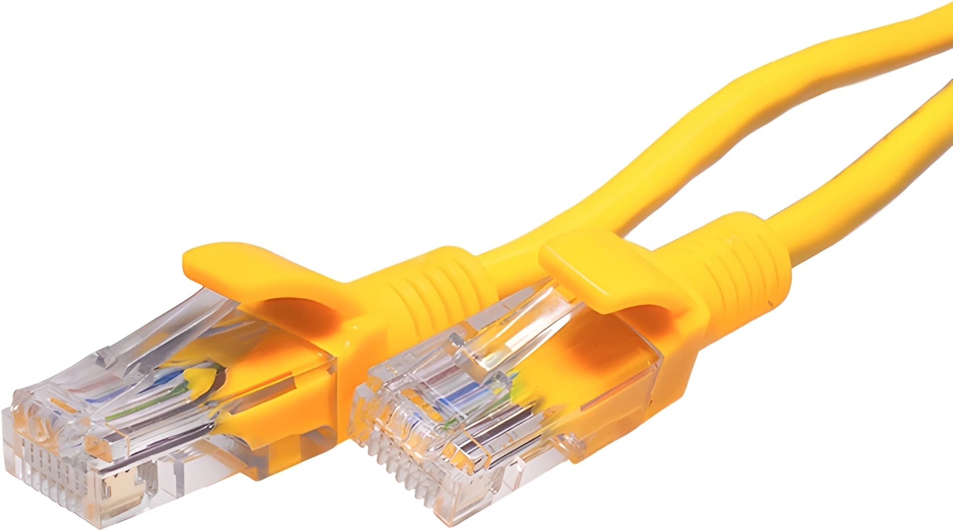 Патч-корд Suprlan 10-0164 UTP RJ-45 вил.-вилка RJ-45 кат.5E 3м желтый LSZH 26AWG - фото 3