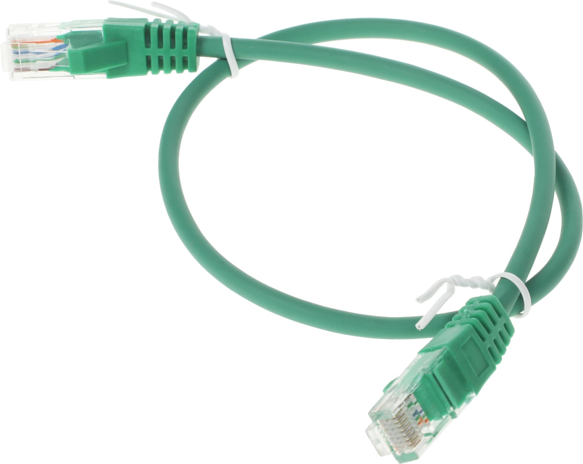 Патч-корд Suprlan 10-0156 UTP RJ-45 вил.-вилка RJ-45 кат.5E 0.5м зеленый LSZH 26AWG - фото 4