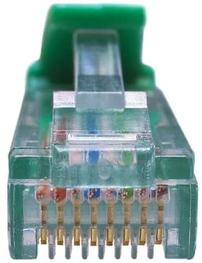 Патч-корд Suprlan 10-0156 UTP RJ-45 вил.-вилка RJ-45 кат.5E 0.5м зеленый LSZH 26AWG - фото 5
