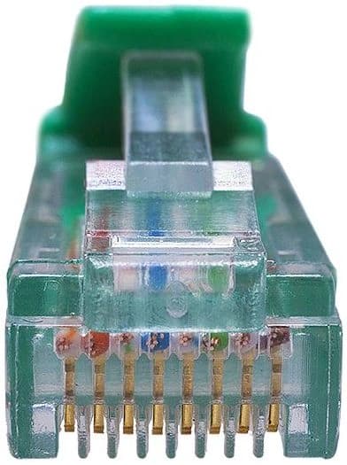 Патч-корд Suprlan 10-0157 UTP RJ-45 вил.-вилка RJ-45 кат.5E 1м зеленый LSZH 26AWG - фото 2