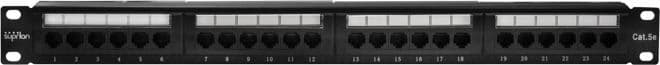Патч-панель Suprlan 10-0403 19" 1U 24xRJ45 кат.5E UTP - фото 1